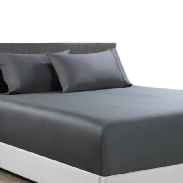 400 Thread Count Bamboo Cotton 1 Fitted Sheet With 2 Pillowcases King Single Sheets