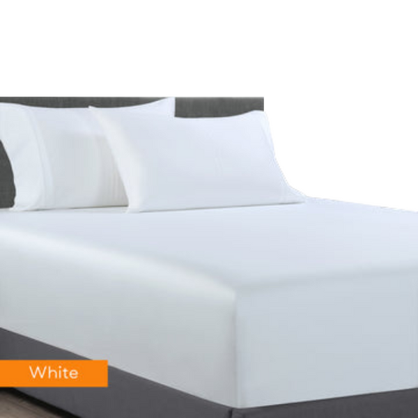 400 Thread Count Bamboo Cotton 1 Fitted Sheet With 2 Pillowcases King Single Sheets