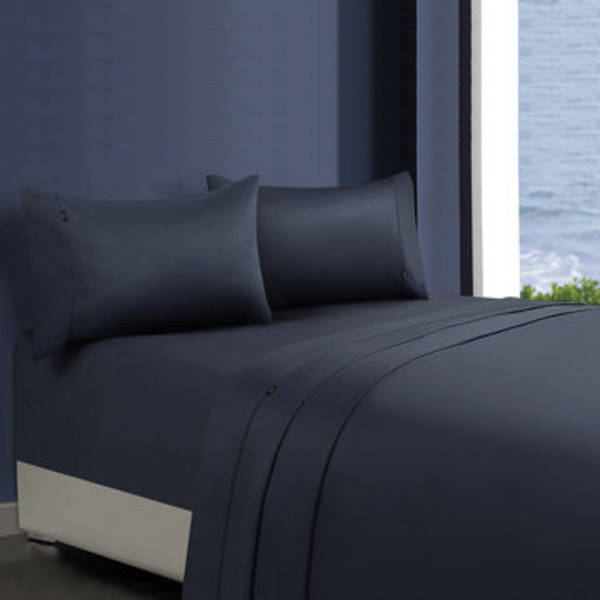 1000Tc Egyptian Cotton Fitted Sheet And 2 Pillowcases Mega Queen Sheets