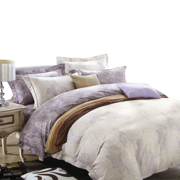 250Tc Gilmore Cotton Reversible Quilt Cover Set Quilt Covers