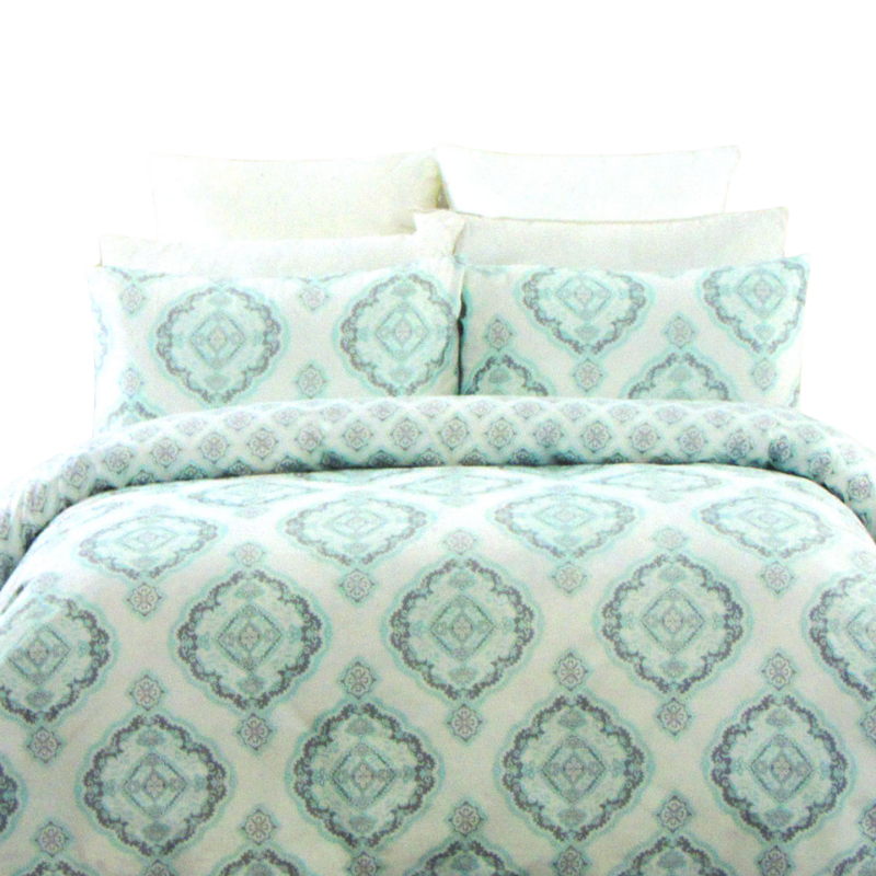 225Tc Persia Cotton Rich Easy Care Quilt Cover Set Queen Quilt Covers