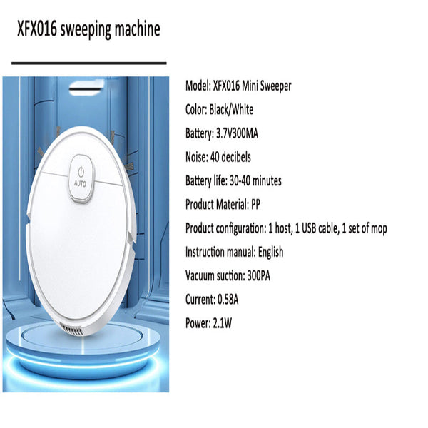 Smart Home Robotic Vacuum Cleaner With Mopping Function And Charging Capability Vacuum Cleaners