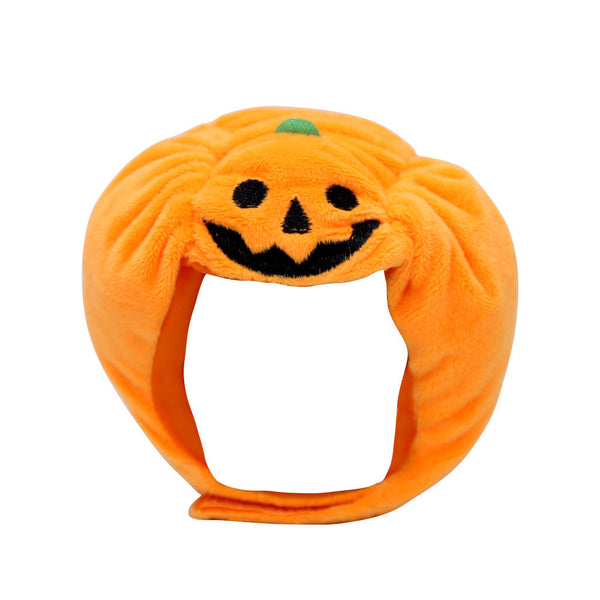 Pet Cat Dog Pumpkin Hat Halloween Ghost Festival Decoration Headwear Supplies Dog Costumes