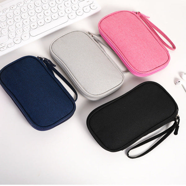 Multi Functional Digital Accessories Organiser Multiple Layer Data Cable Pouch Headphone Bag Power Bank Pocket Headphone Accessories