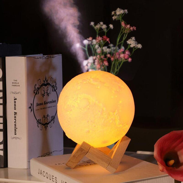 3D Moon Light Humidifier Usb Rechargeable Household Diffuser Aromatherapy Table Lamp Humidifiers