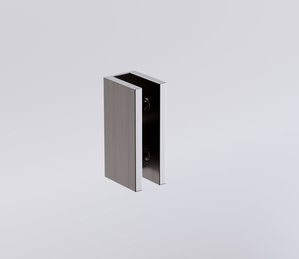 110X110cm Corner Frameless Shower Screen With Gunmetal Brackets And Brass Hinges Round Knob Handle Shower Enclosures