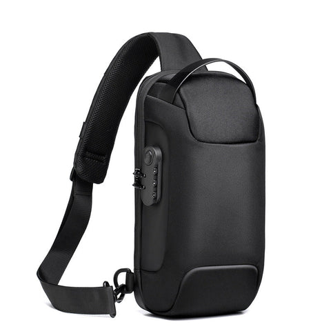 Waterproof Usb Antitheft Bag Men Oxford Crossbody Shoulder Sling Multifunction Bags