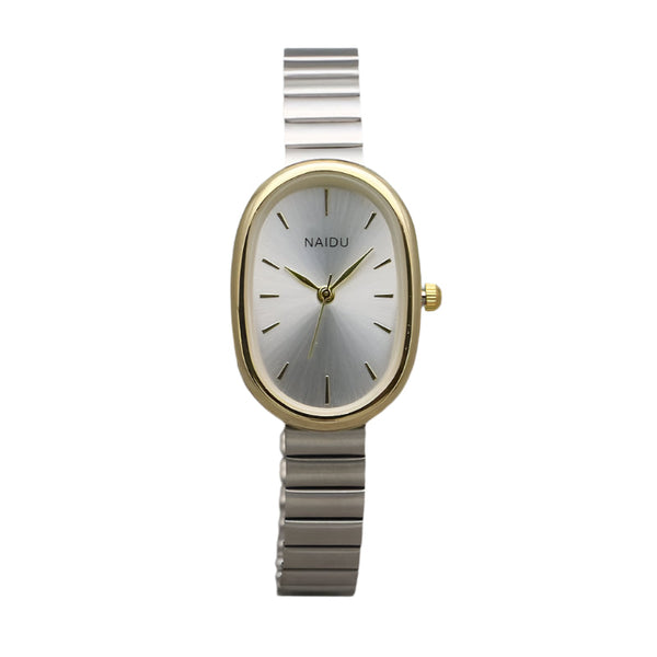 Oval Small Kit Bamboo Strap Girls Watch Fashion Quartz Timepiece Watches