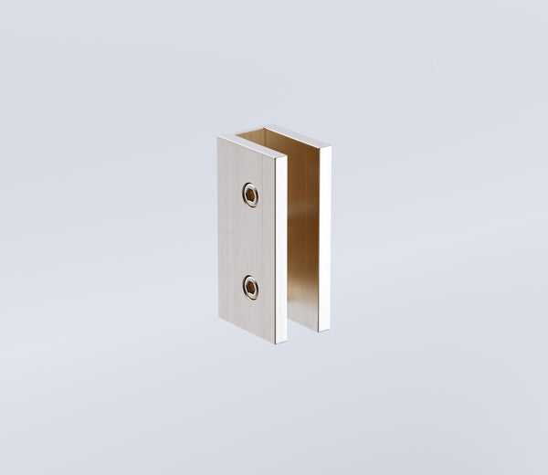 120X120cm Corner Frameless Shower Screen With Nickel Brackets And Brass Hinges Square Double Pull Handle Shower Enclosures