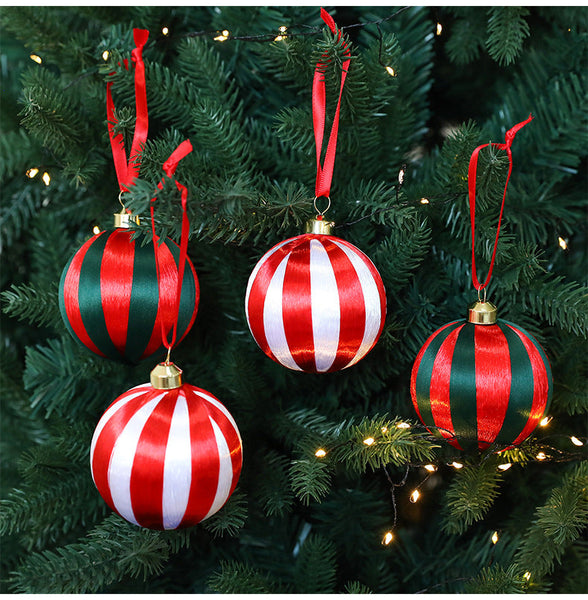 Christmas Tree Ornament 8Cm Round Ball Decoration Window Display Hanging Seasonal Decorations