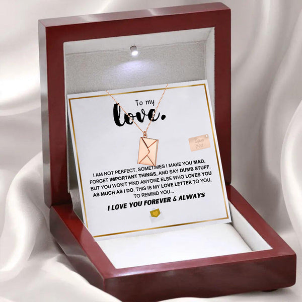 Flip Envelope Love Letter Pendant Jewelry Gift Box Jewellery Boxes