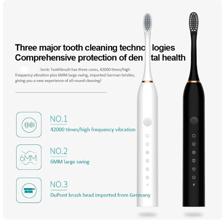 Ultrasonic Sonic Electric Toothbrush Usb Charger Smart Teeth Brush For Adult Electric Toothbrushes