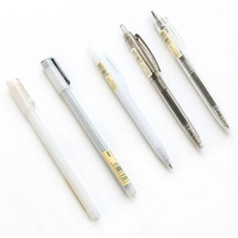 891 Simple Gel Pen 0.5Mm Black Replaceable Press / Pull Cap Signature
