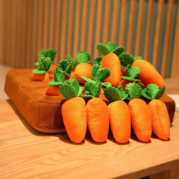 Carrot Plush Toy Snuffle Mat Anti Boredom Dog Puppy Toys
