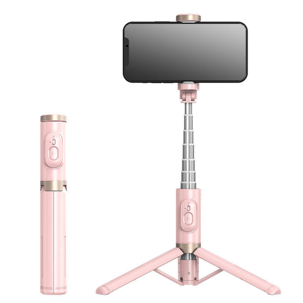 Mobile Phone Bluetooth Selfie Stick With Rotating Fill Light And Hidden Tripod Live Streaming Stand Selfie Sticks
