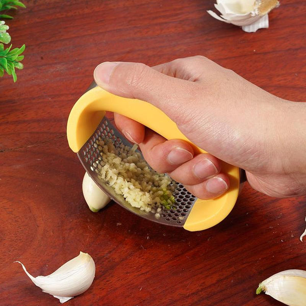 Stainless Steel Garlic Masher Press Household Manual Curve Fruit Vegetable Tools Kitchen Gadgets