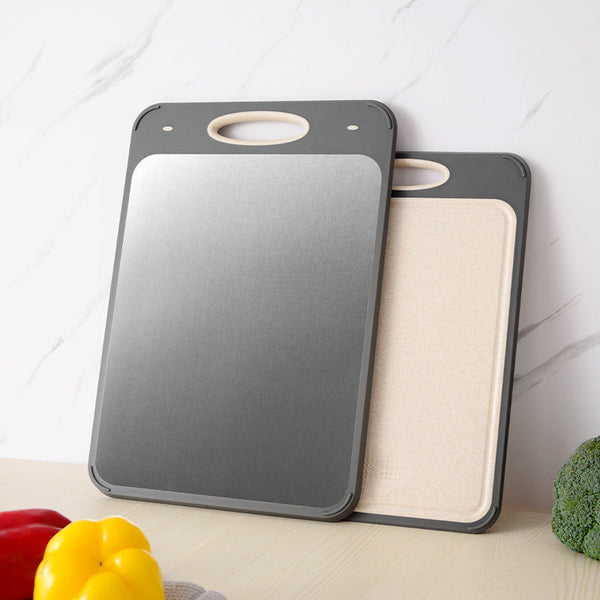 Kitchen Double Sided Food Grade Plastic Cutting Board 304 Stainless Steel Cutting Boards