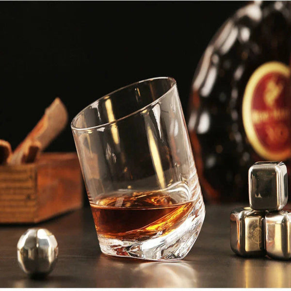 Whiskey Glass Tower Of Pisa Inclined Bottom Wine Rock For Bar Nmd Brandy Snifer Chivas Whisky Drinking Cup Verre A Vin Wine & Champagne Glasses