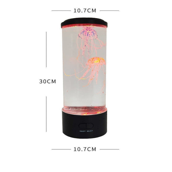 New Medium Jellyfish Lamp Usb Plug In Colorful Led Changing Home Atmosphere Night Light Desktop Simulation Night Lights