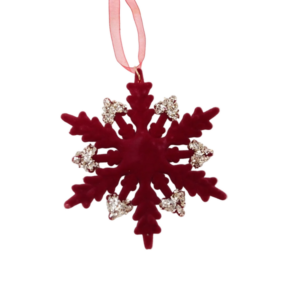 Christmas Red Velvet Door Hanger Decoration Flocked Tree Sprinkle Wreath Ornament Seasonal Decorations