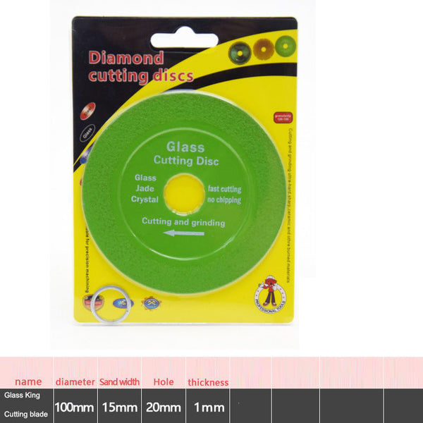 Glass King Specialized Cutting Blades Wine Bottles Jade Tiles Polished Diamond Slices Ultra Thin Ceramic Saw Blades Diamond Blades