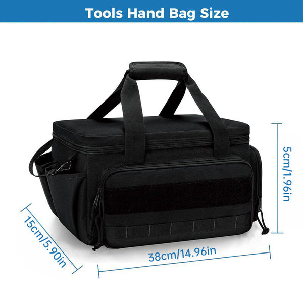 14" Heavy Duty Tool: 2 Bags + Non Slip Organizer (For Electricians Multi Pocket) Tool Bags Belts & Pouches