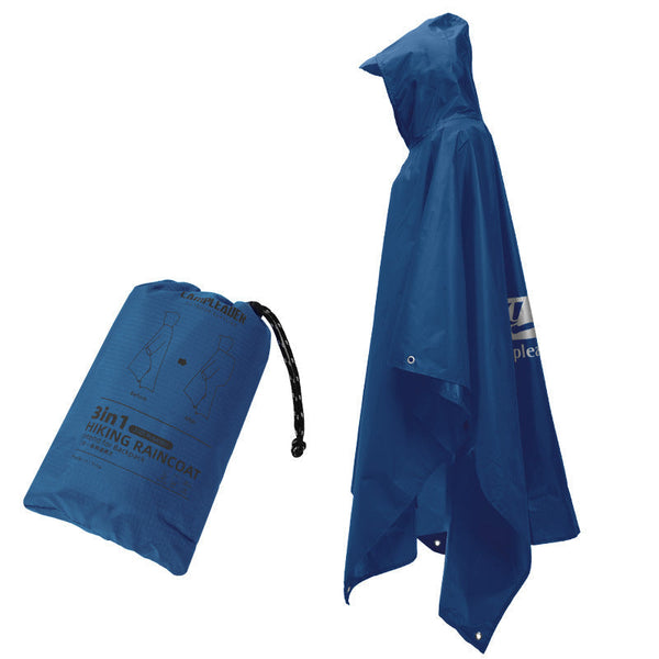 3 In 1 Waterproof Rain Poncho For Outdoor Use: Motorcycle Camping Hiking & Travel Raincoats