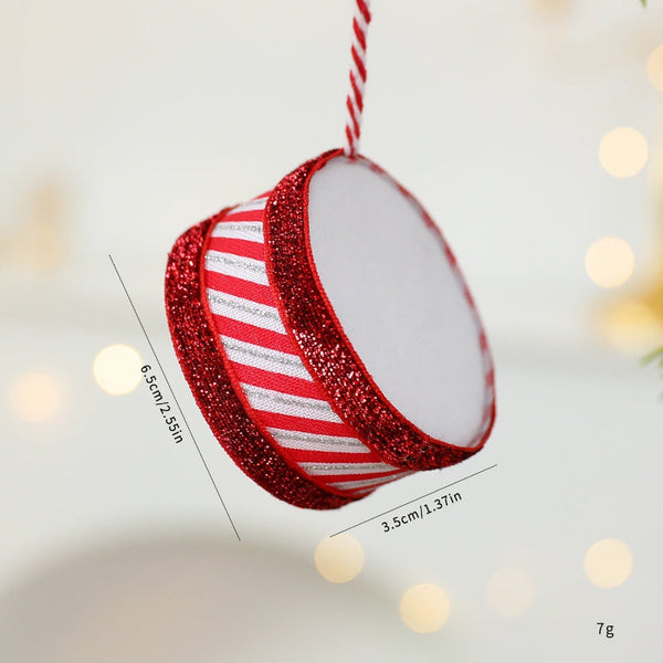 Grinch Drum Christmas Tree Ornament Diy Decoration Hanging Seasonal Decorations