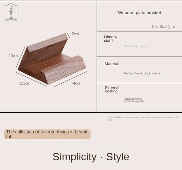 Retro Walnut Wood Solid Tablet Stand Creative Desktop Computer And Phone Holder Mounts Stands & Holders