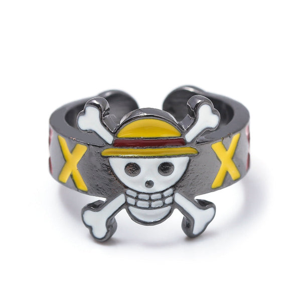 Anime Merchandise One Piece Straw Hat Pirates Ring Luffy Zoro Sanji Nami Robin Chopper Cosplay Finger Rings