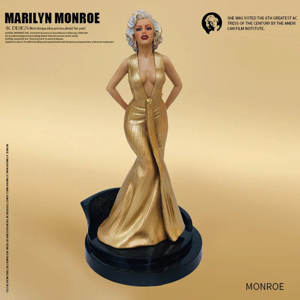 Hot Toys Marilyn Monroe Beautiful Woman Immovable Statue With Base Cake Pendant Collectible Decoration Model Figures Gifts Sculptures & Figurines