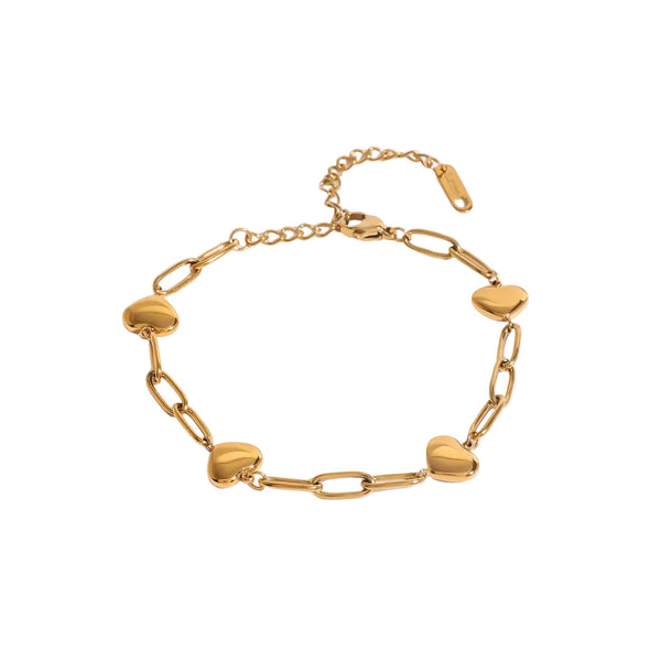 Stainless Steel Gold Splicing Personalized Niche Design Titanium Bracelet Bracelets