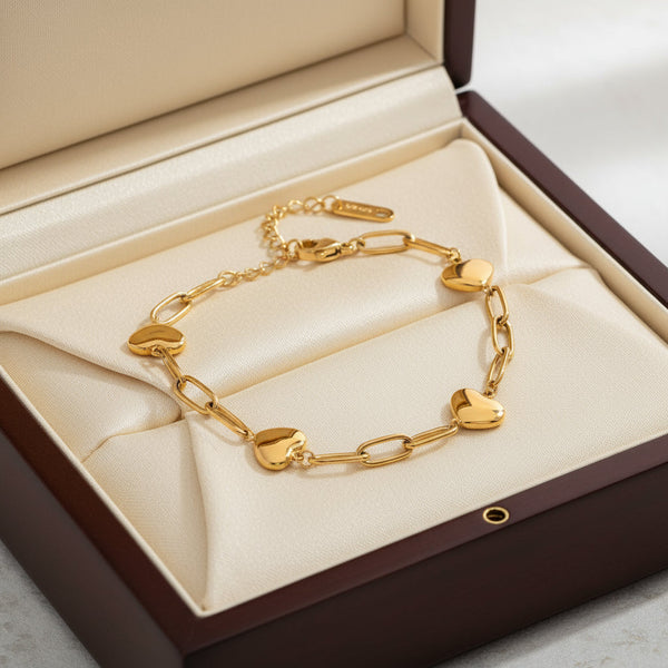 Stainless Steel Gold Splicing Personalized Niche Design Titanium Bracelet Bracelets