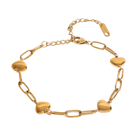 Veile Studios Stainless Steel Gold Splicing Personalized Niche Design Titanium Bracelet Bracelets