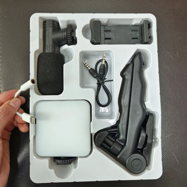 Desktop Beauty Leg Pocket Fill Light With Microphone Set Single Reflex Conference Lamp Handheld Photography Selfie Lights