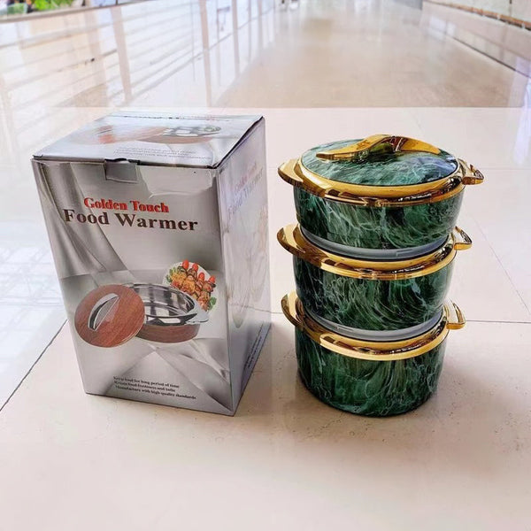 3 Piece Insulated Food Container Set (1.5L 2L 2.5L) Ideal For Ramadan Celebrations Weddings Family Gatherings & More Food Storage Containers
