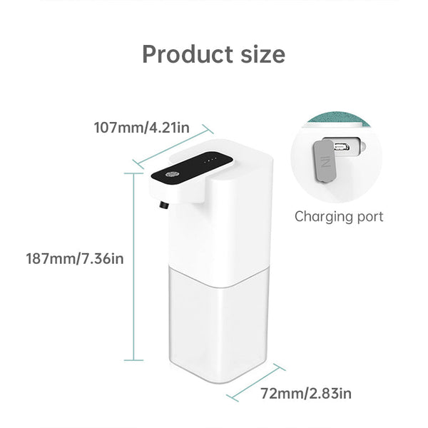 Infrared Sensing Usb Rechargeable Foam Hand Sanitizer Dispenser For Home Bathrooms Soap Dishes & Dispensers