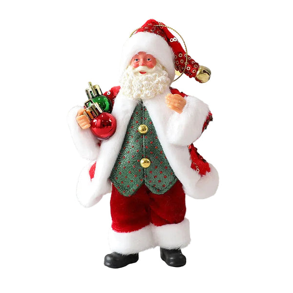 Santa Claus Plush Toy Decoration For Christmas Window Display And Tree Ornament Seasonal Decorations