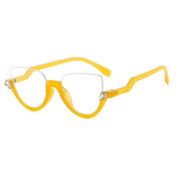 Transparent Cat Eye Prescription Glasses Frame Women Men Eyewear Optical Spectacle Diamond Clear Lens Eyeglasses Eyeglass Frames