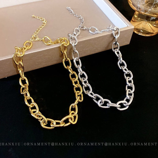 Veile Studios Personalized Geometric Pendant Necklace Temperament Sweater Chain Aluminium Necklaces & Pendants