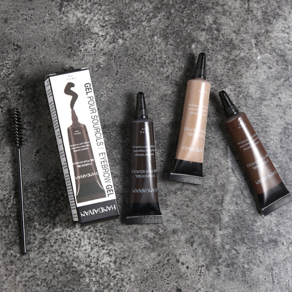 Eyebrow Makeup Henna Gel Black Brown Waterproof Durable Liquid Tint Brush Set Eyeliner