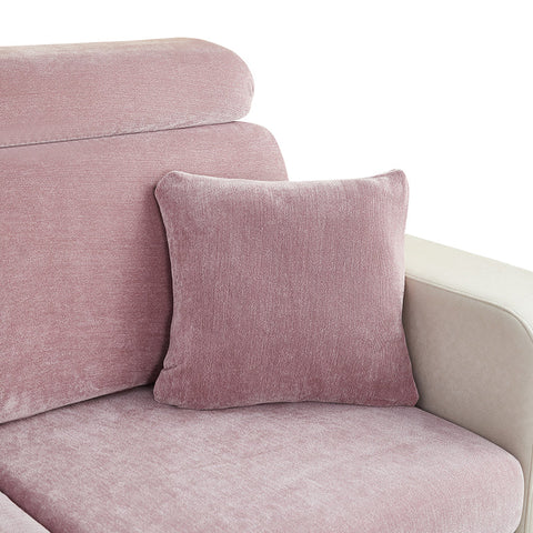 Pillowcase 45X45cm Old Rose Polyester Chenille Thick Stretchable Cushion Pillow Cases