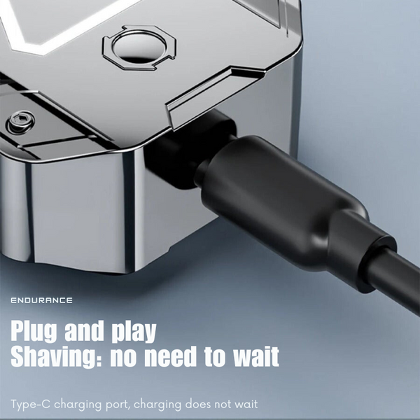 Mens Electric Shaver Safety Razor Beard Trimmer Facial Hair Removal Remover Clippers & Trimmers