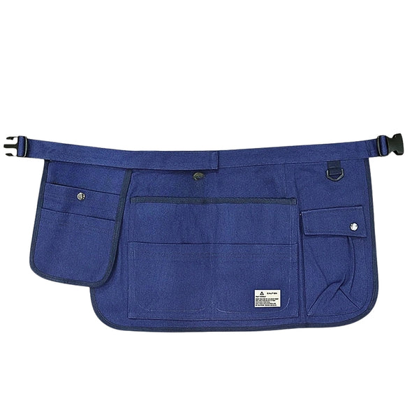 Gardening Apron Blue Half Waist Canvas Multi Pocket Tool Carrier For All Tool Carriers Aprons & Belts