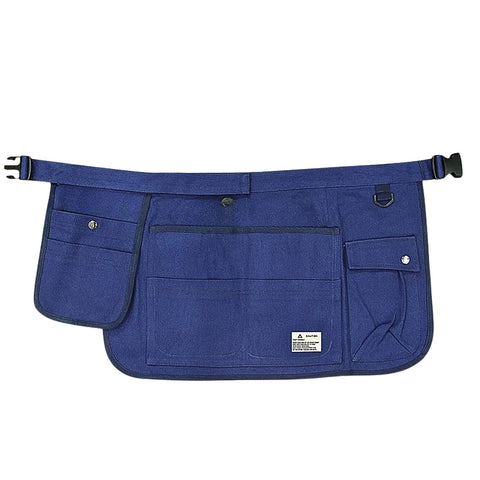 Gardening Apron Blue Half Waist Canvas Multi Pocket Tool Carrier For All Tool Carriers Aprons & Belts