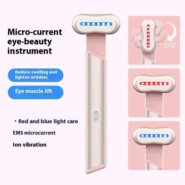 4 Colours Electric Eye Massager With Red Blue Light And Therapeutic Warmth Massagers