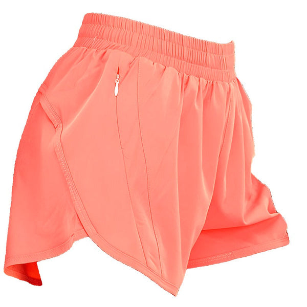 Summer Sports Shorts With Zipper Pockets Breathable Loose Outdoor Running Pants For Women Activewear Shorts