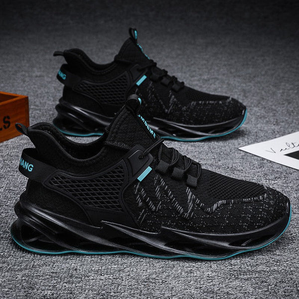 Mens Outdoor Running Breathable Sneakers Unique Design Stylish Beautiful Athletic Shoes