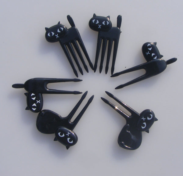 6Pcs/ Set Fruit Fork Snack Cake Dessert Food Stick Toothpick Decoration Bento Tableware Serving Utensils & Sets