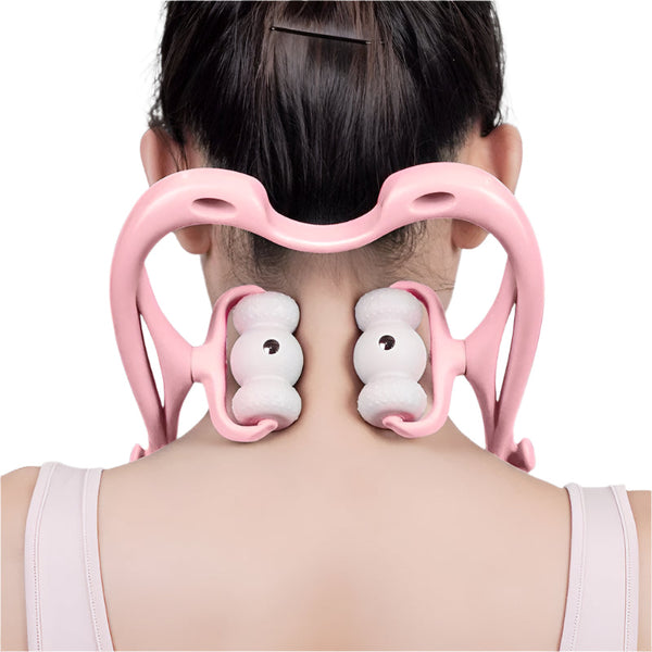 Neck Massager For Pain Relief Deep Tissue 360 Degree Roller With Pressure Points Massagers